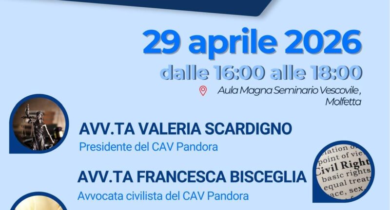 OLTRE LA VIOLENZA: DIRITTI, PROTEZIONE E RINASCITA – 29 aprile 2026